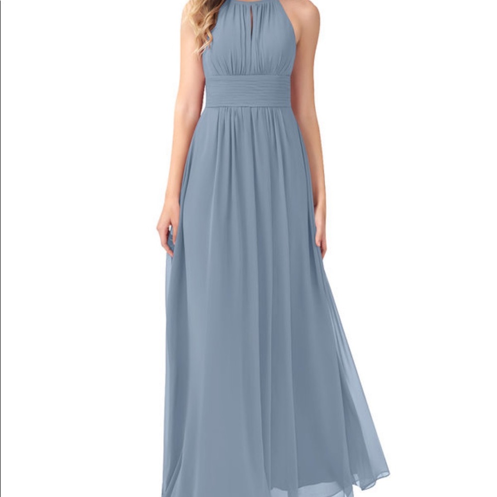 Azazie Bonnie Dusty Blue